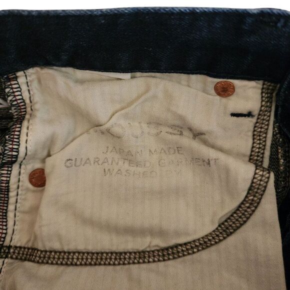 Moussy Japan Skinny Dark Denim Jeans Womens Size 26 Blue Selvedge - Picture 8 of 8